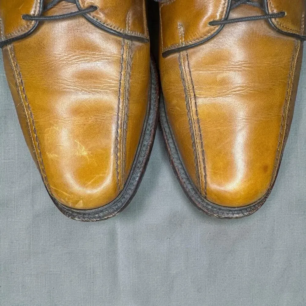 Allen Edmonds Hillcrest 5954 Walnut Leather Bicycle Toe Dress Shoes Mens 8.5 D